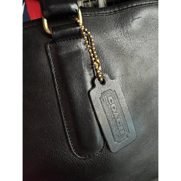 Vtg COACH Bonnie Cashin‎ Slim Satchel Bag Black NYC Talon Zip 9525 Glue In 70's - Picture 5 of 10